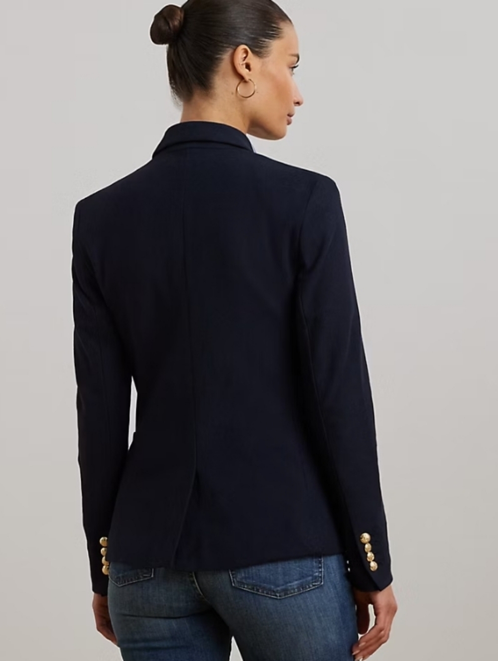 Ralph Lauren Black Blazer with Embroidered Crest & Gold Buttons - Picture 6 of 10